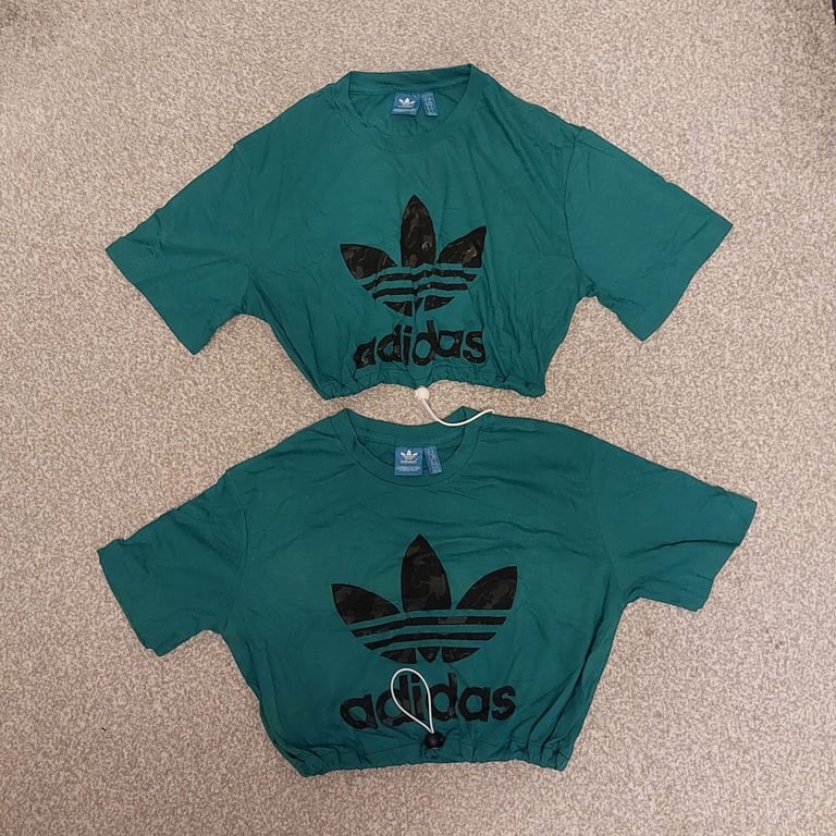 image for Reworked Vintage Adidas Crop Top | UK Size L and size M both are in new condition