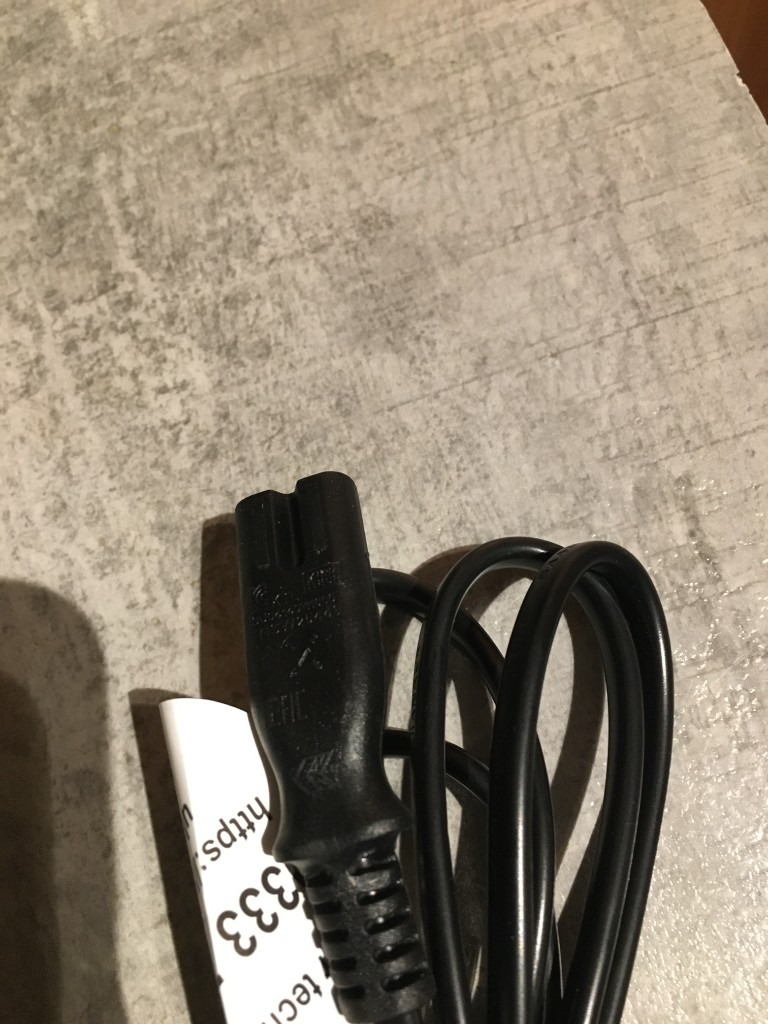 Mains 2 pin power cable for PC, games console, TV, Video or a monitor