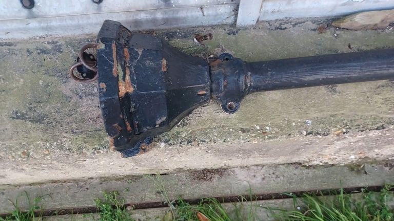image for Antique Victorian cast iron drain pipe, funnel and s bend 