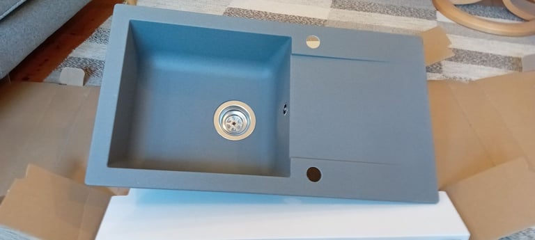 image for Grey composite sink drainer