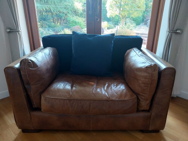Tan Compact Sofa