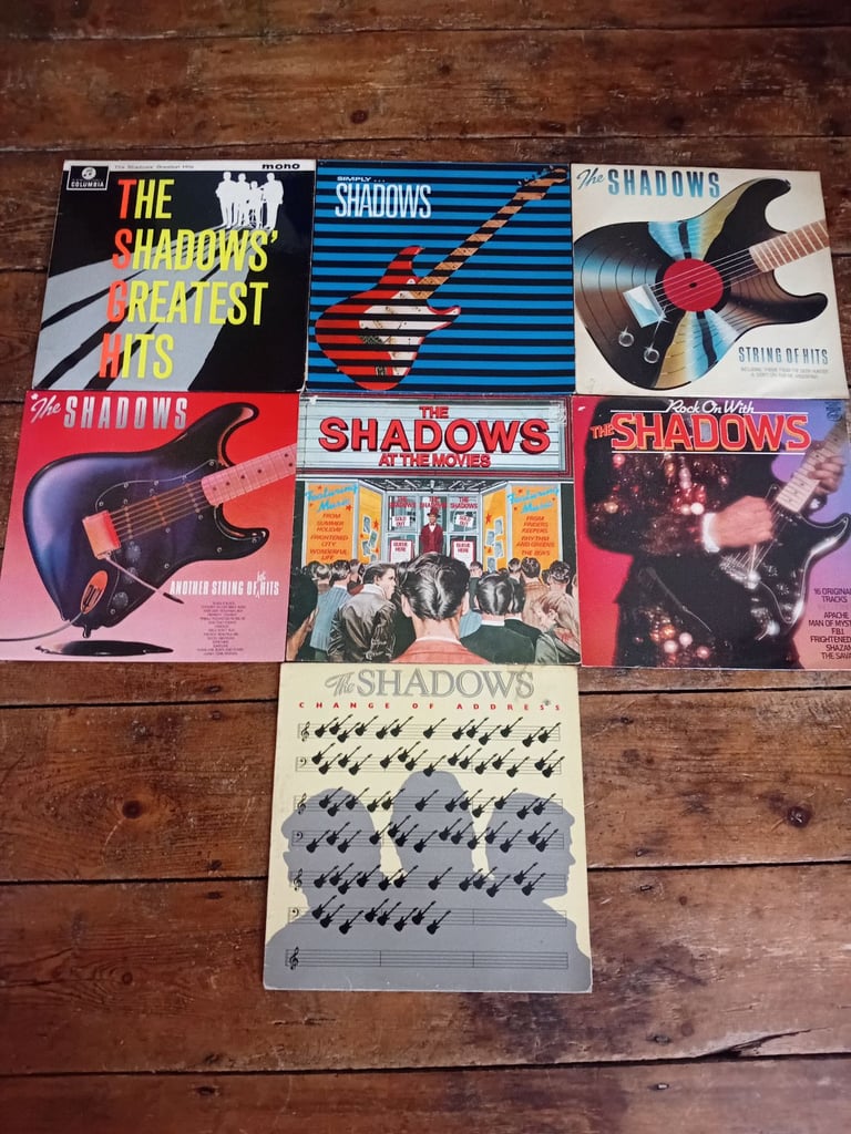 The Shadows LPs x 7