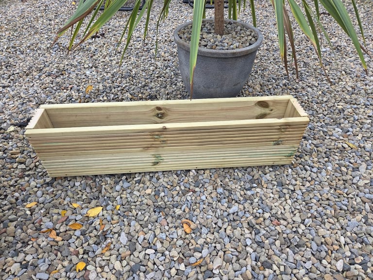 Handmade decking planters 