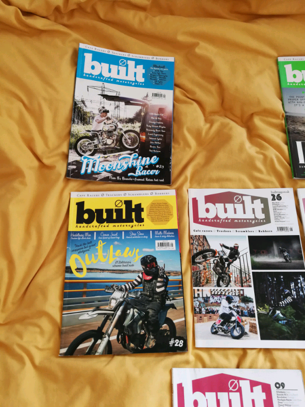 Built Motorcycle magazines 11 copies vgc