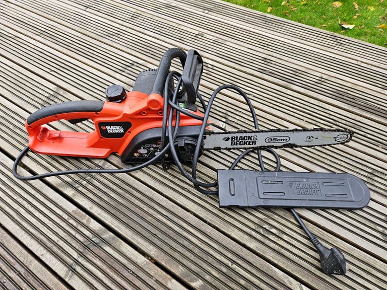 image for Free, electric chainsaw, 2,200 watts black and decker