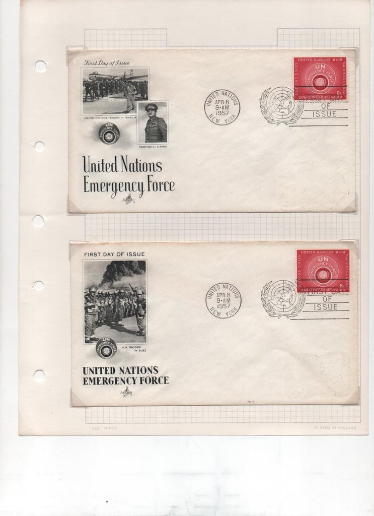 186 United Nations first day covers