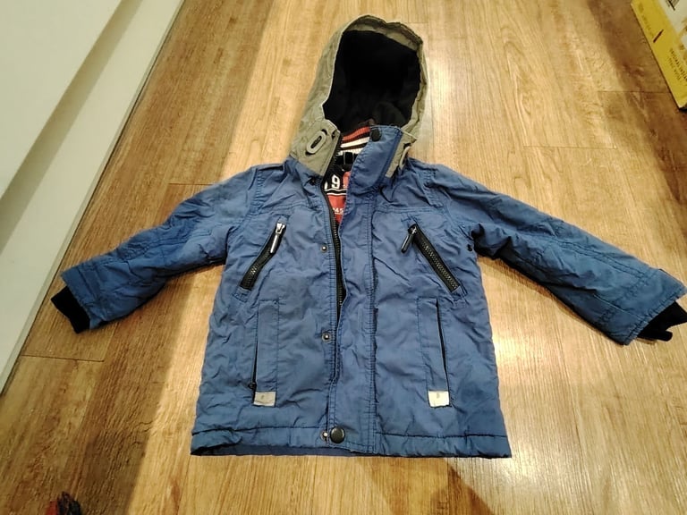 Boys next blue jacket coat 3 years