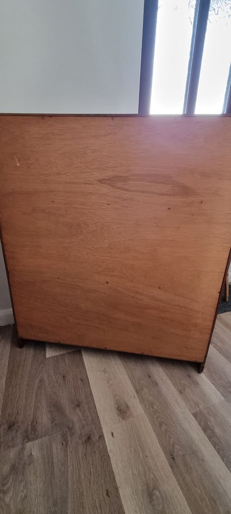 Dark solid wood bookcase 