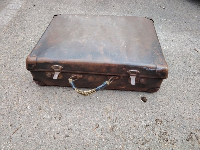 image for Beautiful Brown Vintage small suitcase display storage