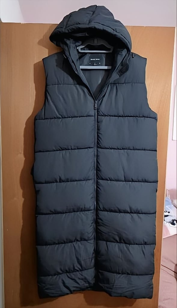 image for Brand New Brave Soul Toney Quilted Extra Long Sleeveless Gilet