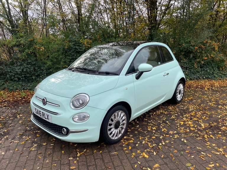 2016 Fiat 500 1.2 Lounge Euro 6 (s/s) 3dr HATCHBACK Petrol Manual