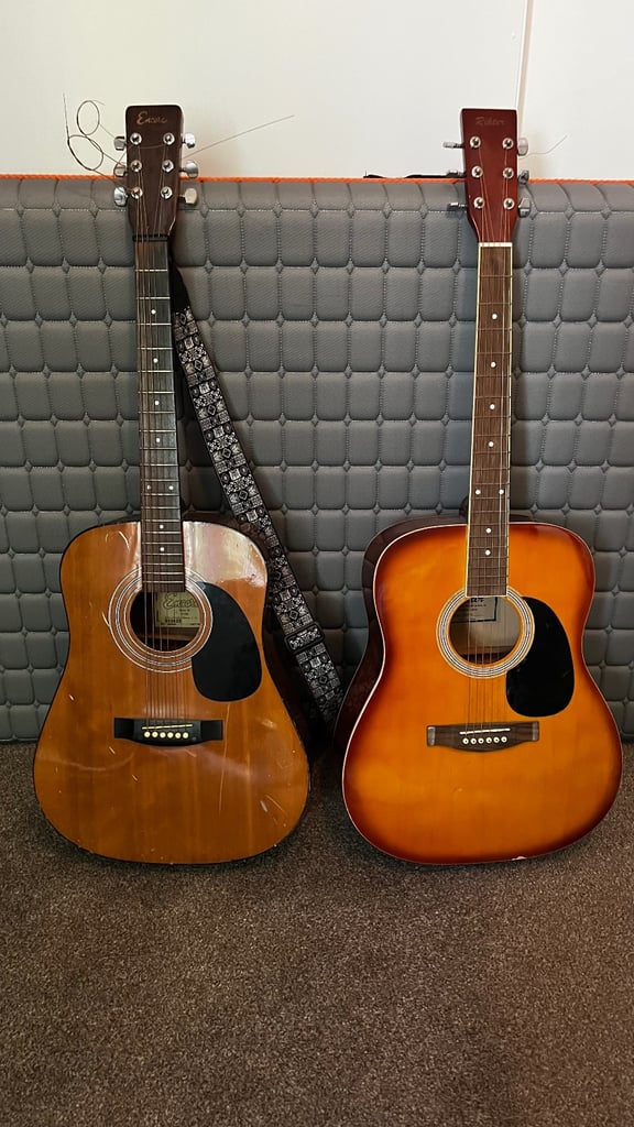 2 x acoustic guitars