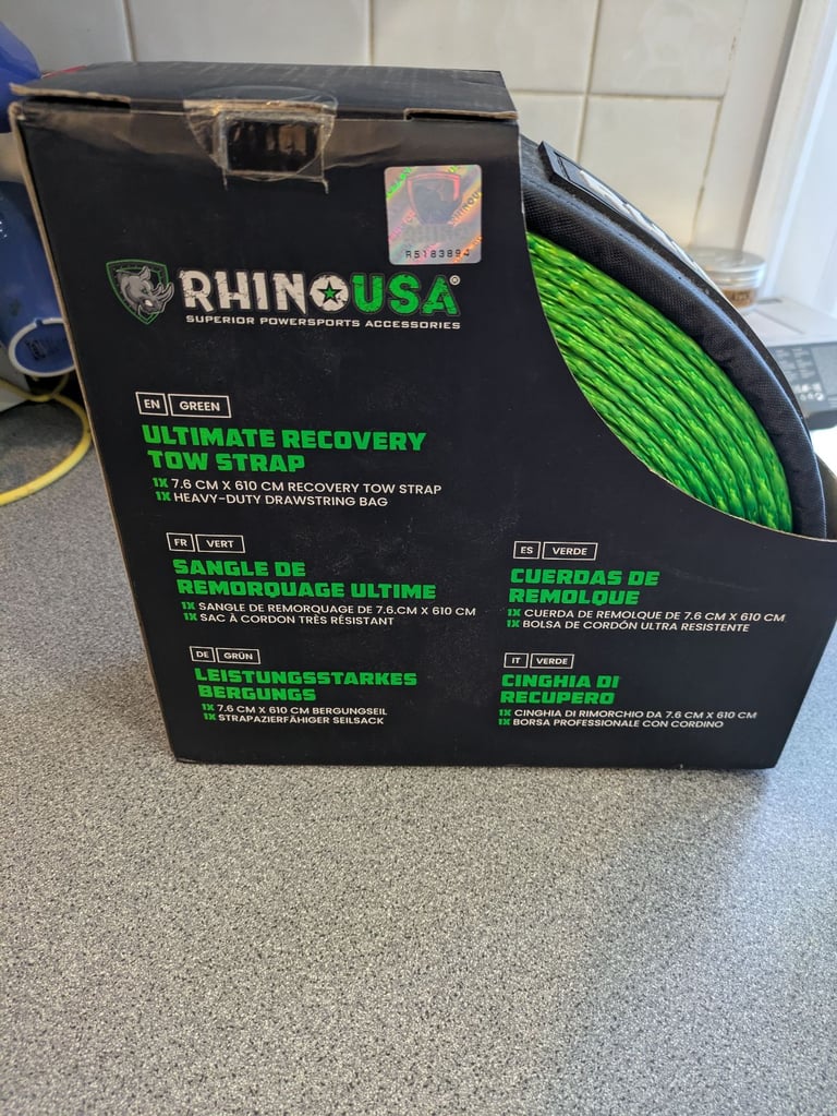 image for Rhino USA ultimate recovery tow strap