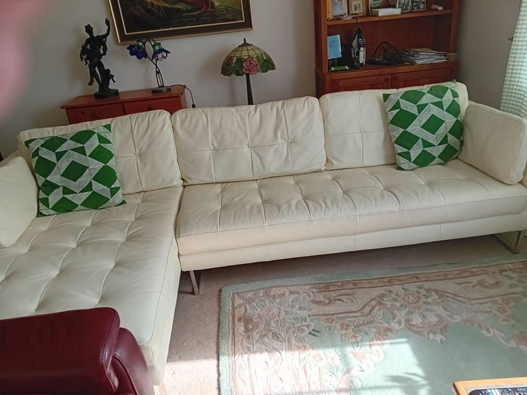 Leather dwell L Shaped sofa