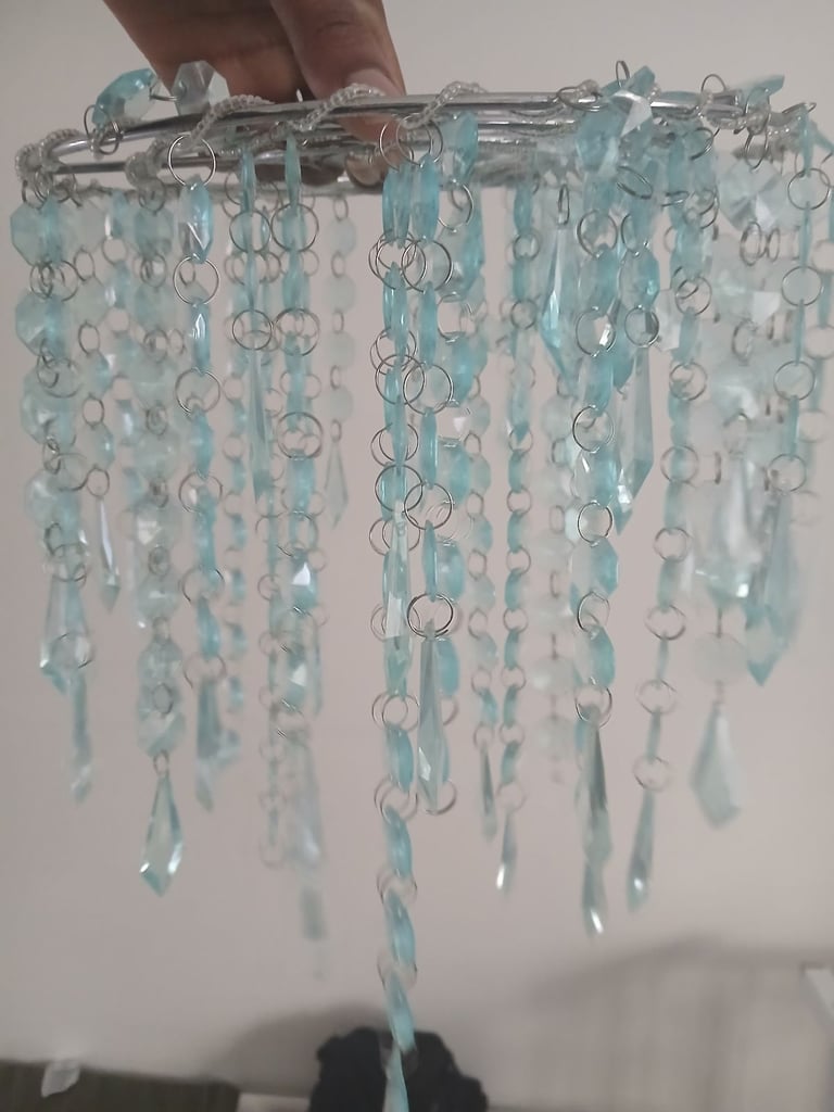 image for Blue crystal light shade 