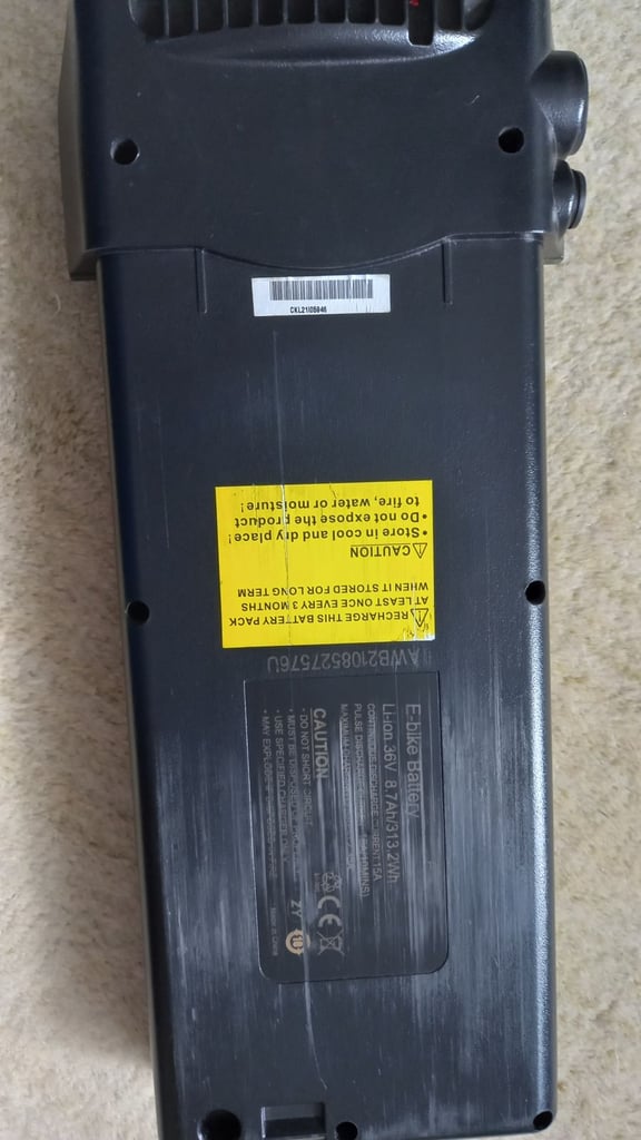 Battery from pure electric bike