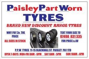 OPN 7 DAYS ** MATCHING PAIRS & SETS BRANDED PWORN TYRES ALL SIZES IN STOCK#PUNCT-REP £15 TAXI £10