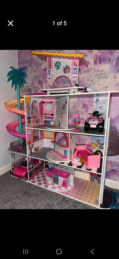 Barbie and LOL dolls house 