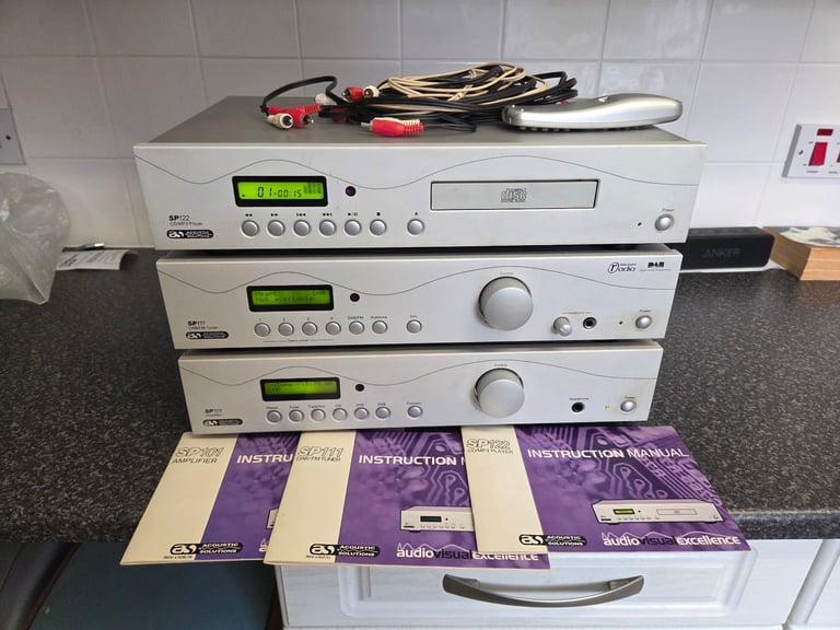 image for Acoustic Solutions SP101 Amp, SP111 Tuner, SP122 CD/MP3...Read Description
