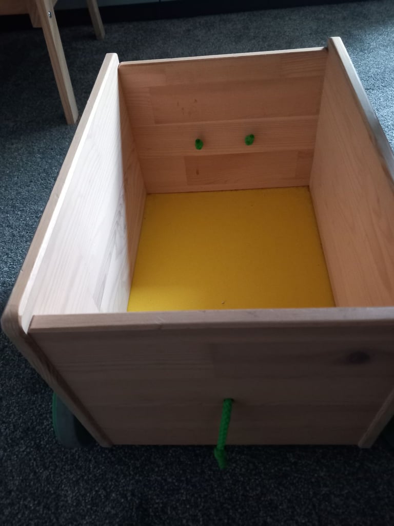 image for Ikea toy box on wheels.
