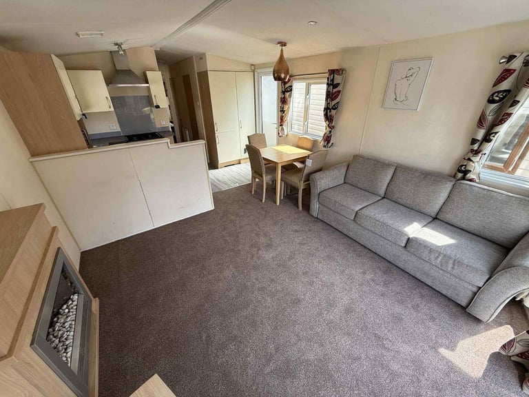3 Bed Static Caravan 37x12 – DG, CH, Front Patio Doors – Off Site, Self Build