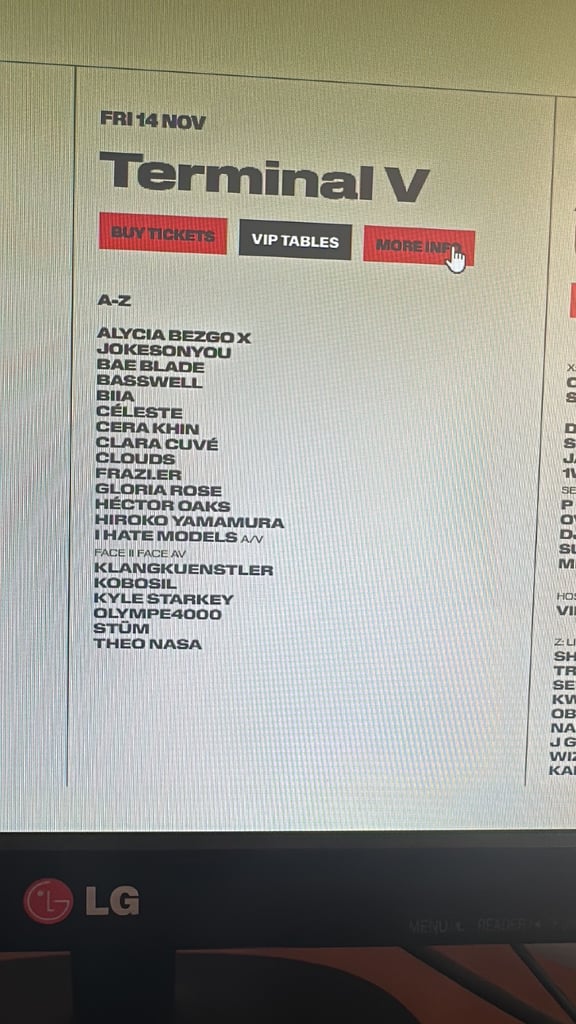 2 entradas para terminal V/ two tickest for terminal V