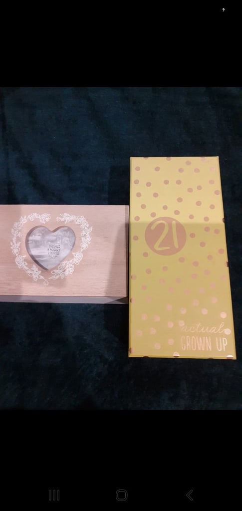 image for 21st glass and wooden box