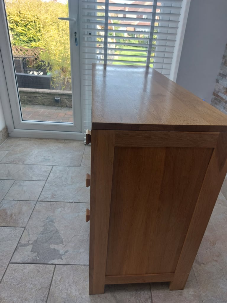 image for Natural solid oak dressing table 