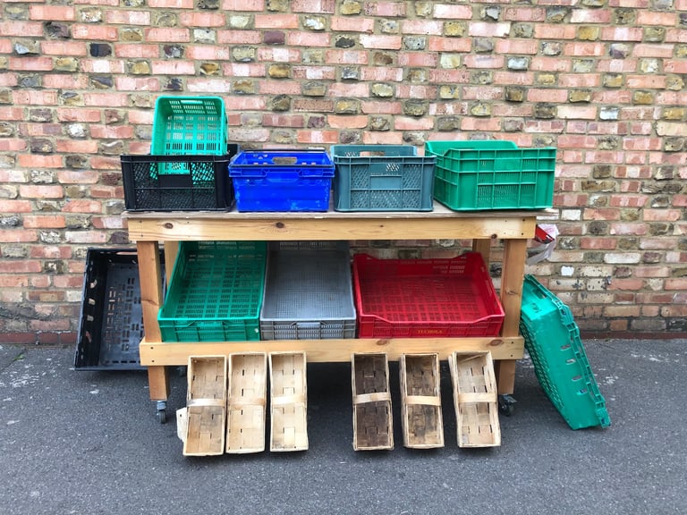 image for Fruit & Vegetables display cart unit shop counter 