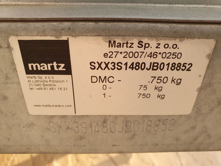 Martz Trailer with extended sides and cover 