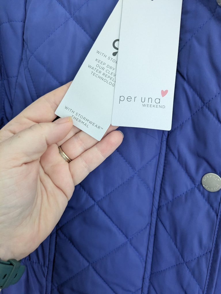 NEW with tags ladies Per Una blue coat / jacket size 8 