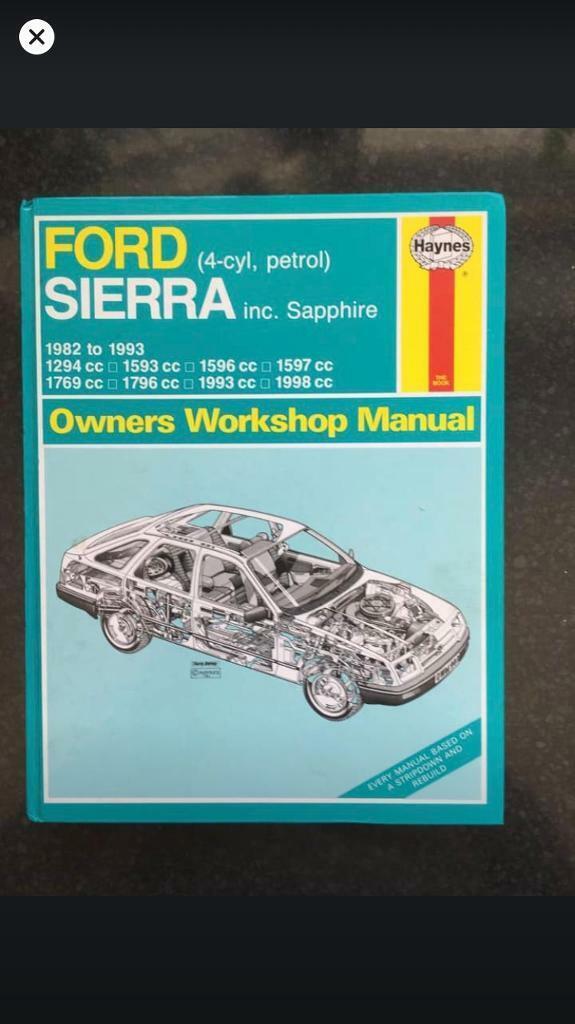 Haynes manual for a Ford Sierra 