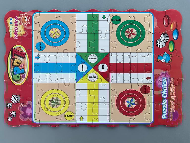 JIGSAW PUZZLE - LUDO board game. 