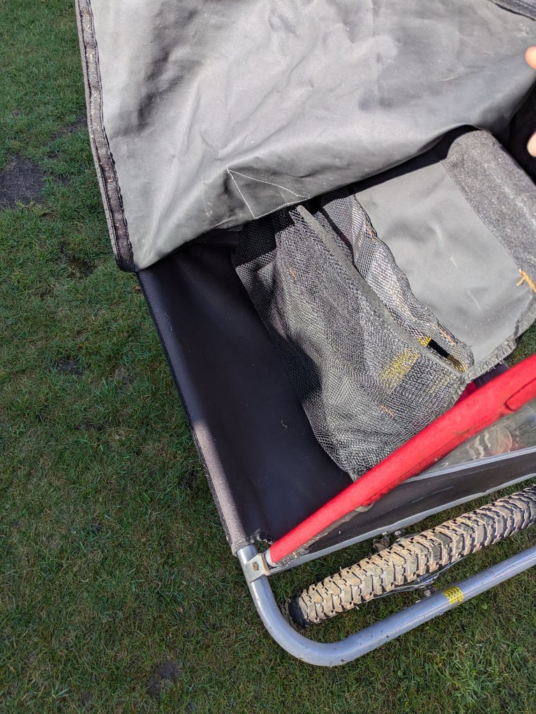 Double kids bike trailer