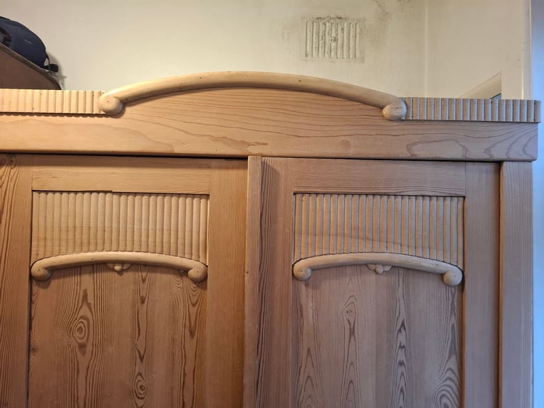 Antique Flat packed Sweedish Pine Wardrobe