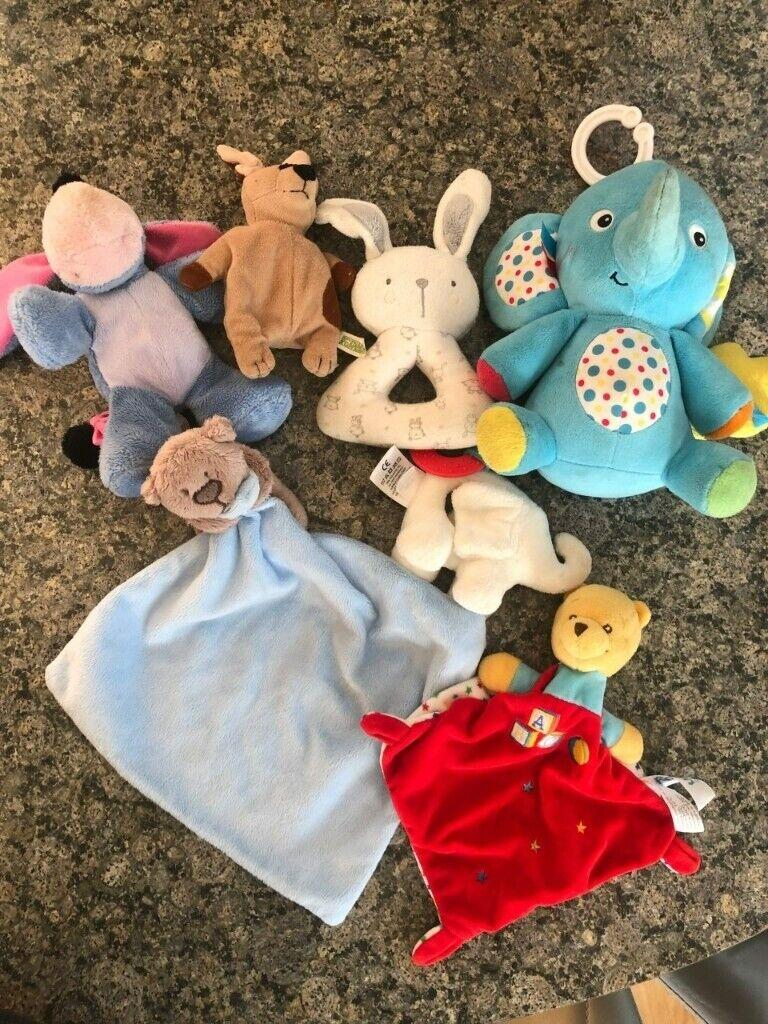 Baby & Toddler comforters and soft toys £10