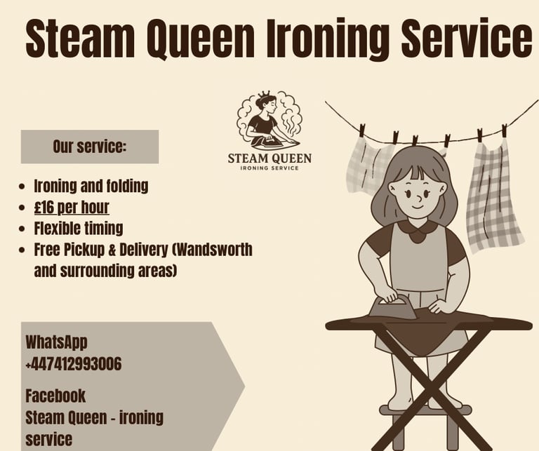 image for Steam Queen Ironing Service