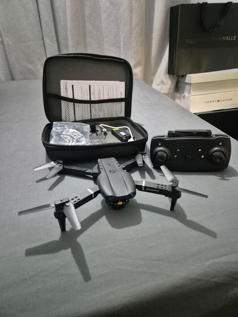 Mini Drone with Camera – 2 Batteries + Controller Batteries Included