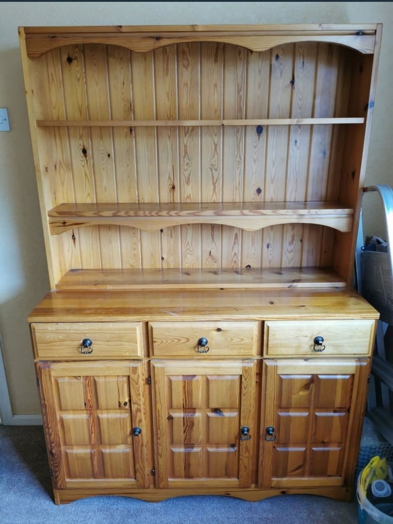 Welsh Dresser / Farmhouse Style - Solid Pine Shelving with cabinets
