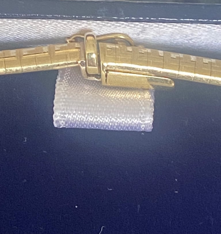 9ct gold Necklace and matching Bracelet 43.6g boxed 