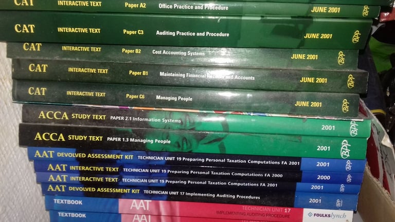 Lots of unused ACCA textbooks - now £2 each