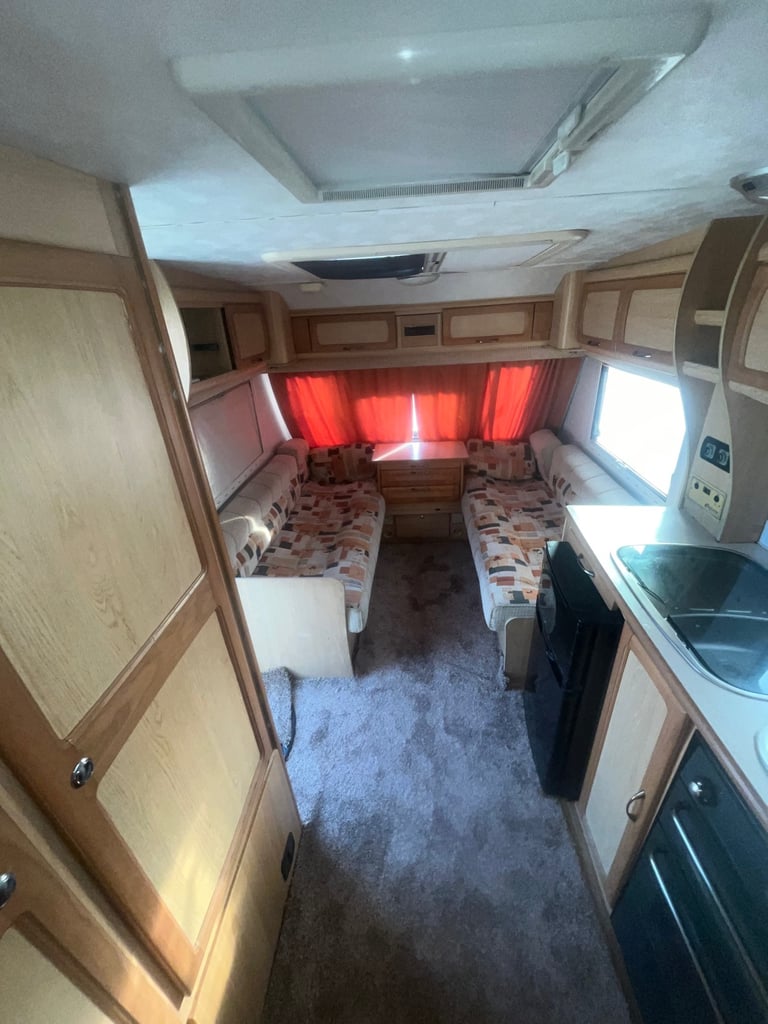 2007 elddis fixed bed 4 berth caravan cheap caravan 