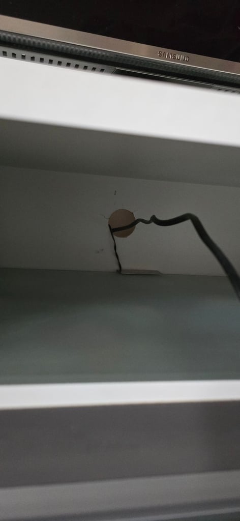 White & Grey TV unit