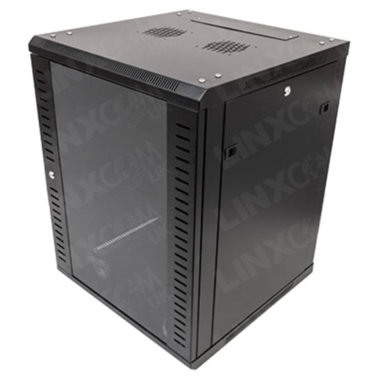 image for Linxcom 15U 19″ 600x450mm Wall Mountable Cabinet / Server Rack (USED)-Collection Only