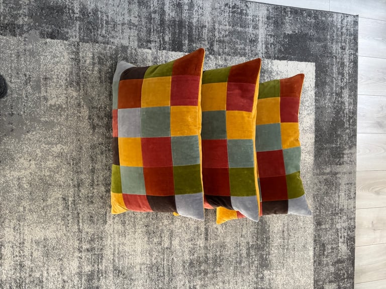 3 Dunelm cushions 