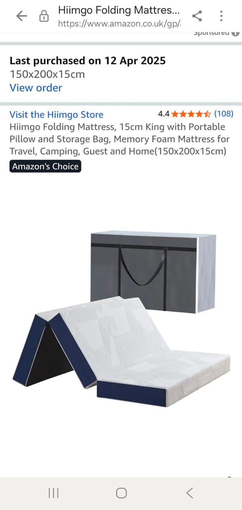 Large guest bed 