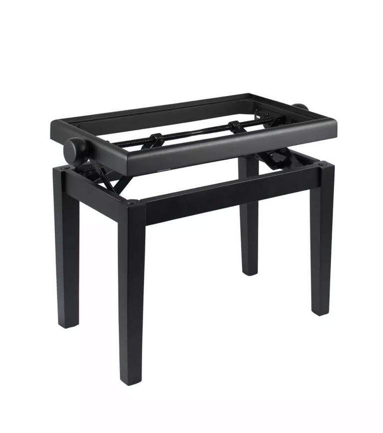 New Gewa Piano keyboard height adjustment Bench Deluxe Black Matte, DPD delivery 7gbp