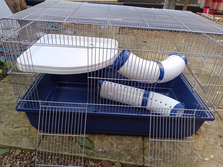 Large Rat Cage Shelf and Tubes 2 Doors New Bag Hay.Exeter 
