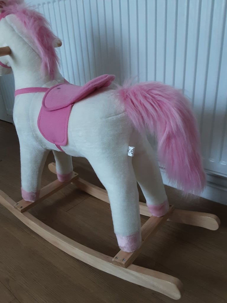 image for Unicorn rocking horse.