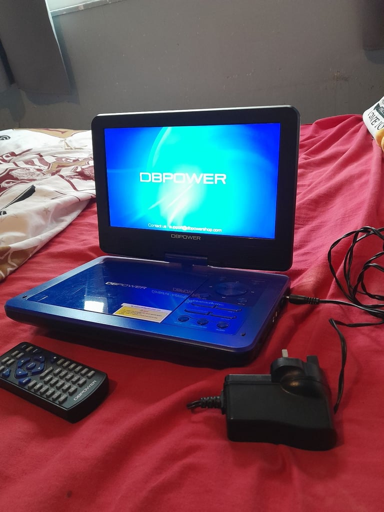 image for "10" BLUE PORTABLE DVD PLAYER. DBPOWER